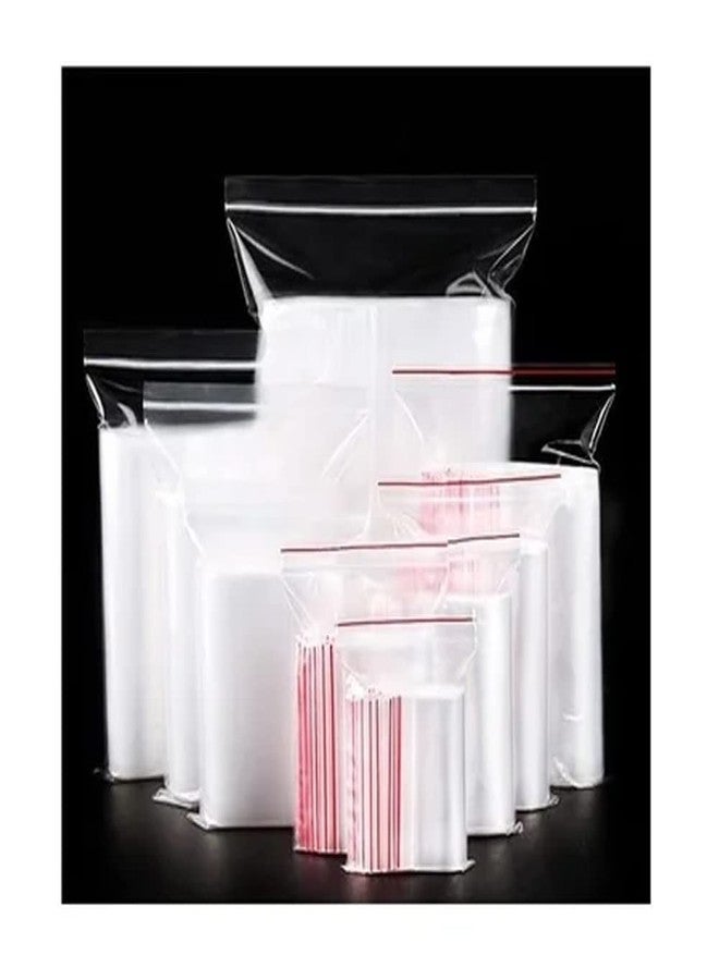 FREDDO Multi Purpose Re-Usable Transparent Zip Lock Storage Bags Sizes (MEDIUM) - 5 x 7 Inch - Pack of 100 Pcs - Image 5